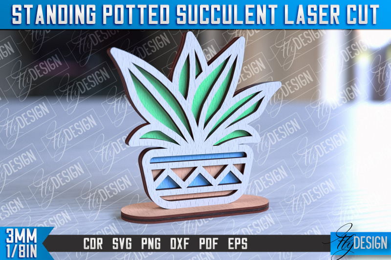 standing-potted-succulent-decorative-succulent-laser-cut-design