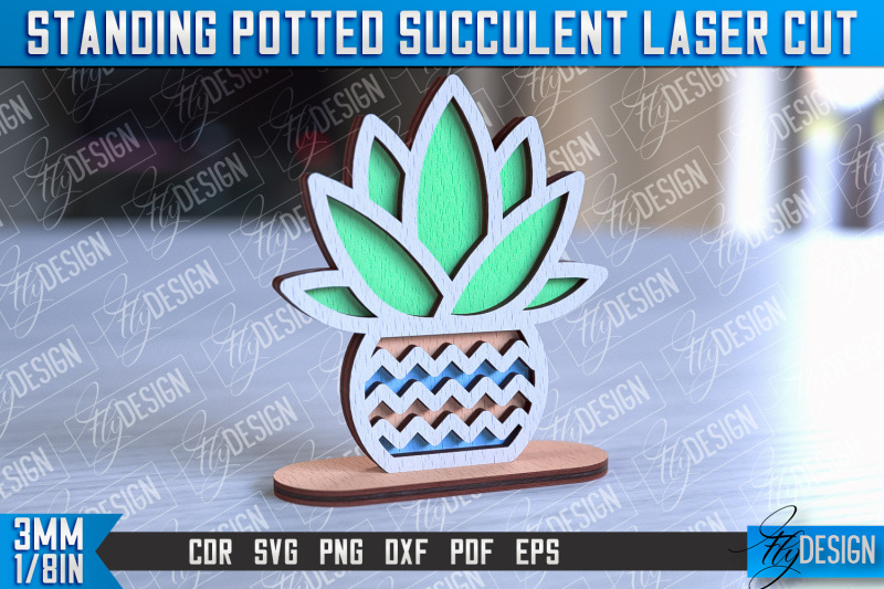 standing-potted-succulent-decorative-succulent-laser-cut-design