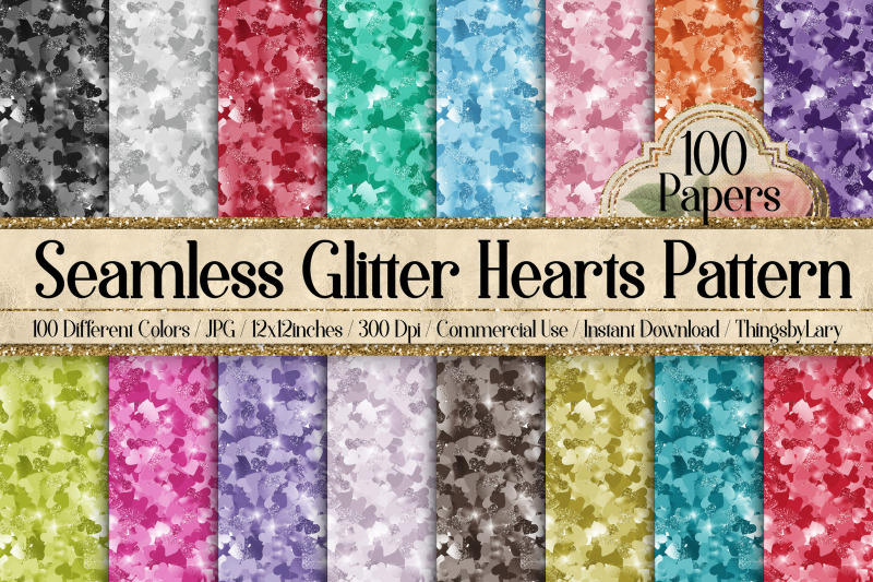 100-seamless-glitter-hearts-pattern-digital-papers