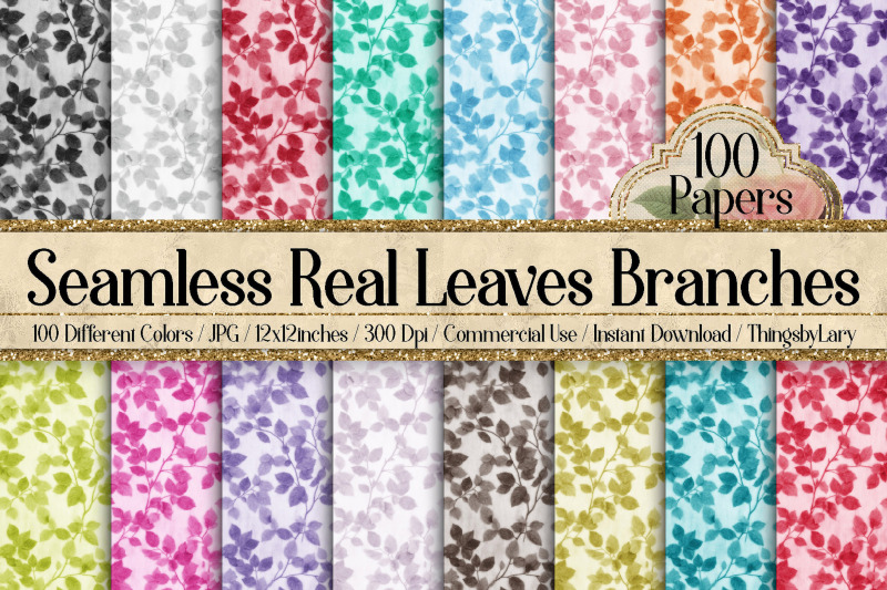 100-seamless-real-leaves-branches-digital-papers