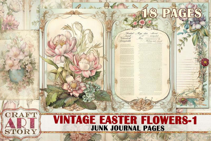 vintage-easter-flowers-1-junk-journal-pages