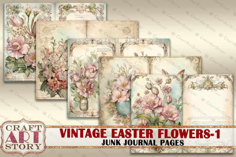 vintage-easter-flowers-1-junk-journal-pages