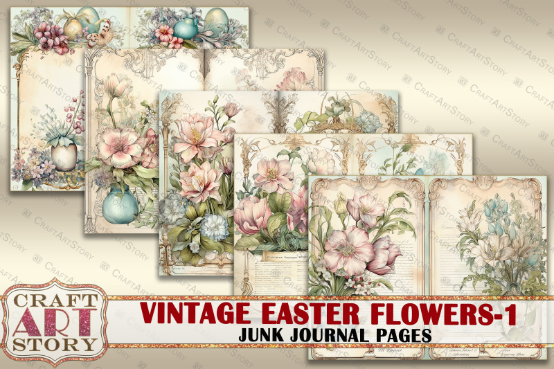 vintage-easter-flowers-1-junk-journal-pages