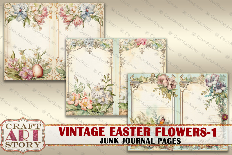 vintage-easter-flowers-1-junk-journal-pages