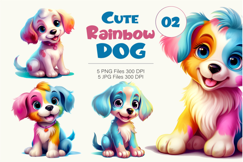 cute-rainbow-dogs-02-tshirt-sticker
