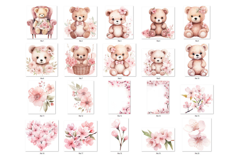 cherry-blossom-teddy-bear-clipart