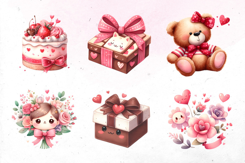 cute-watercolor-valentine-039-s-day-bundle-png-cliparts