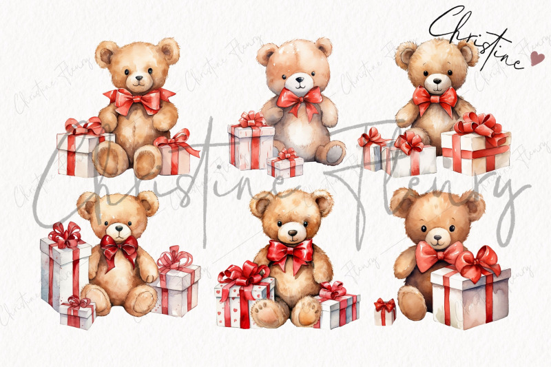 watercolor-valentine-teddy-bears-clipart