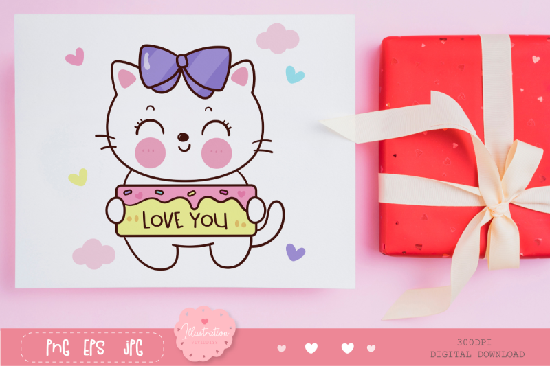 valentine-cats-kawaii-animal-couple-love-clipart-cartoon-3