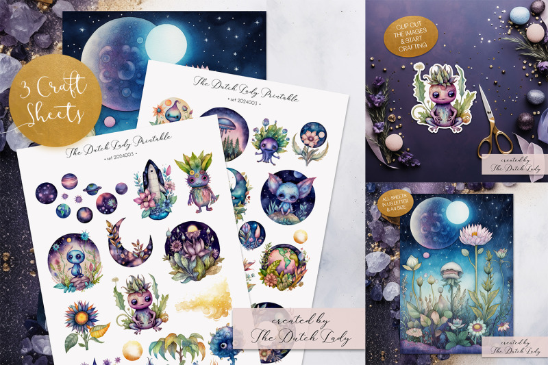 printable-craft-sheets-botanical-alien-theme