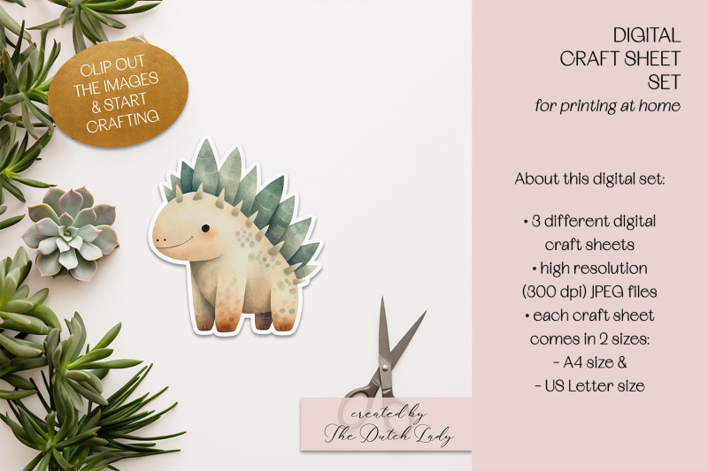 printable-craft-sheets-cute-dinosaurs-theme
