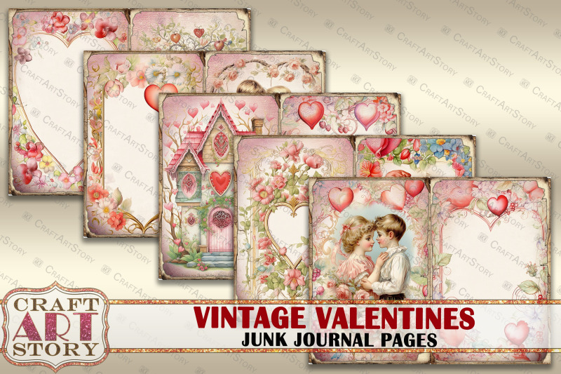 vintage-valentines-junk-journal-kit-printable-scrapbook