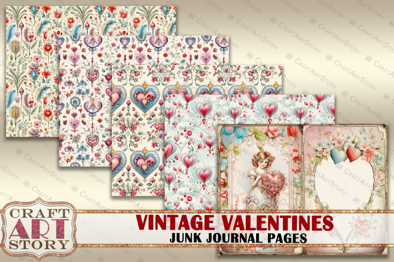 vintage-valentines-junk-journal-kit-printable-scrapbook