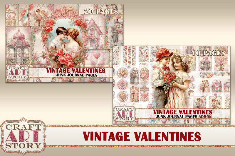 vintage-valentines-junk-journal-kit-printable-scrapbook