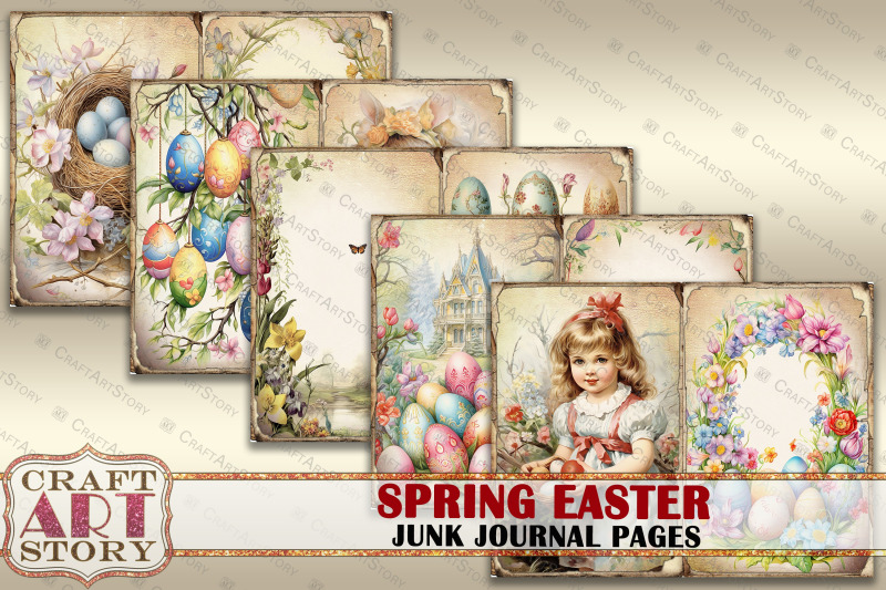 vintage-spring-easter-junk-journal-pages-printables-digital