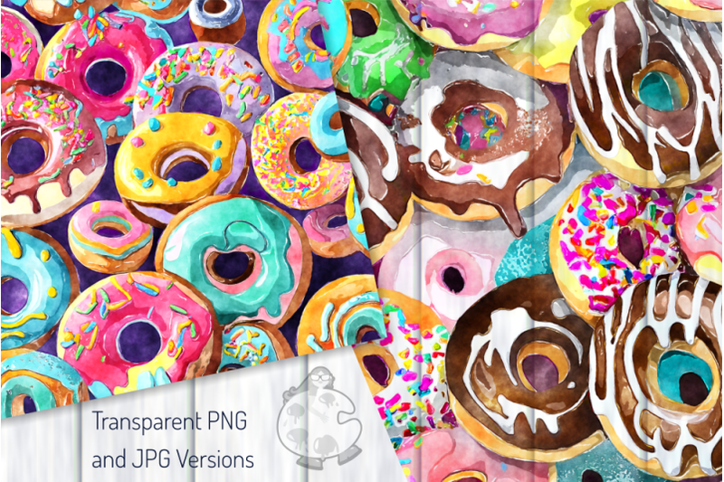 donuts-set-2-watercolor-background-designs