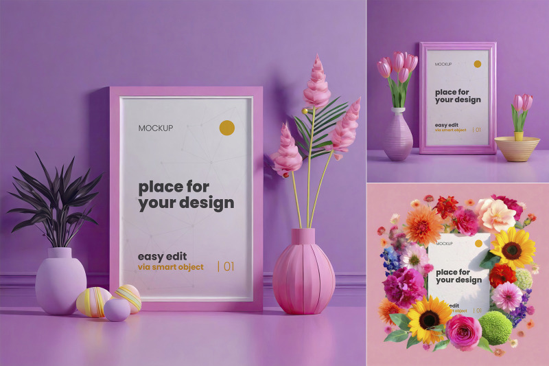 flower-and-plants-frames-poster-mockups