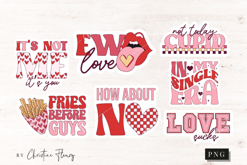 retro-anti-valentine-sticker-png-bundle