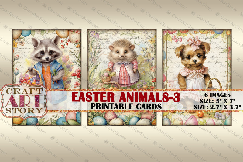 easter-animals-3-picture-collage-cards-atc-spring