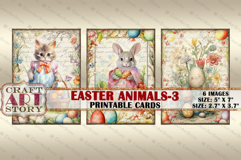 easter-animals-3-picture-collage-cards-atc-spring