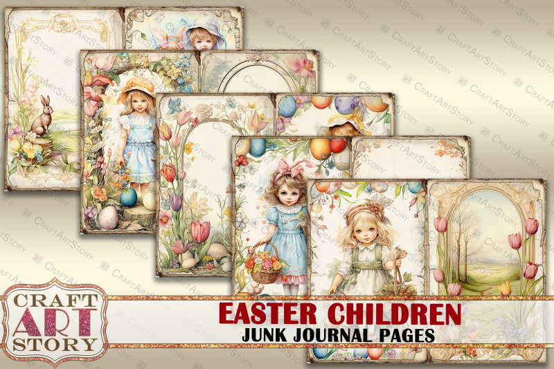 easter-children-junk-journal-kit-printable-collage-pages