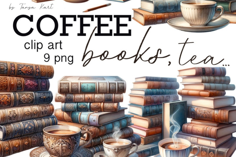 coffee-and-books-digital-clipart