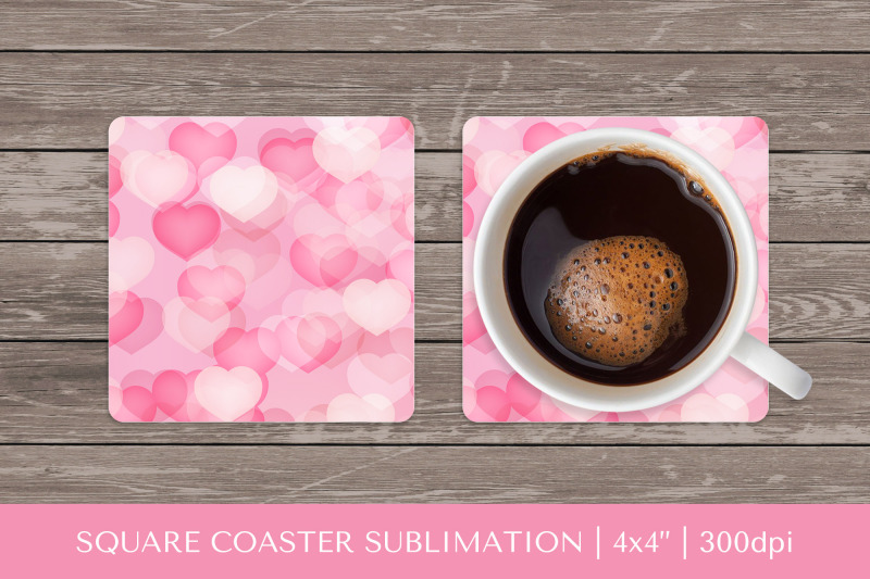 pink-heart-square-coaster-sublimation-valentines-coaster