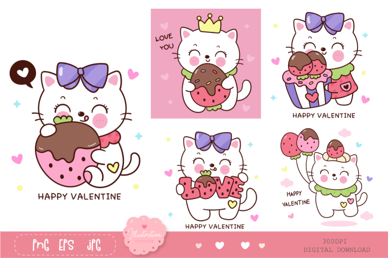 valentine-cats-kawaii-animal-couple-love-clipart-cartoon-4