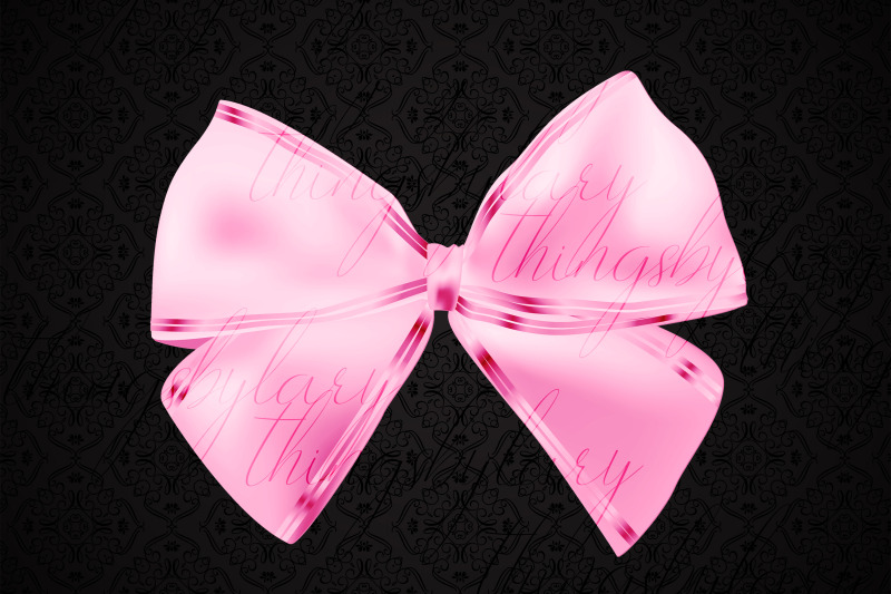 56-baby-pink-bows-and-ribbons-digital-images