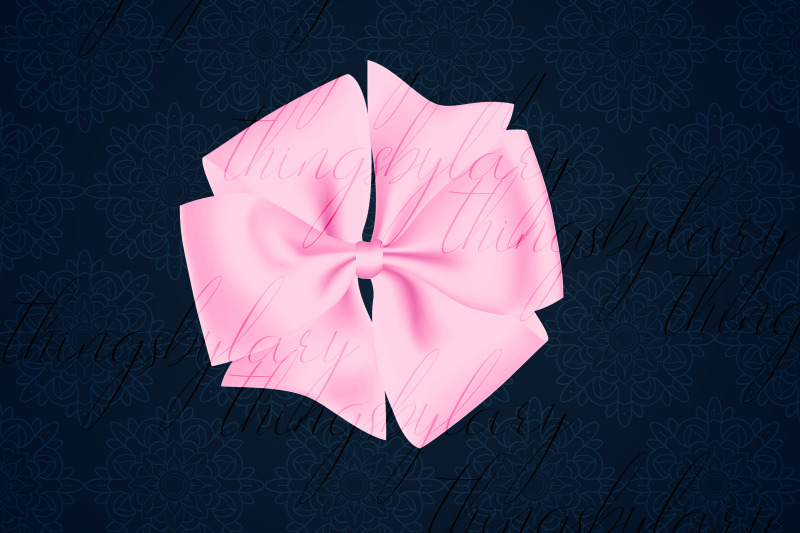 56-baby-pink-bows-and-ribbons-digital-images