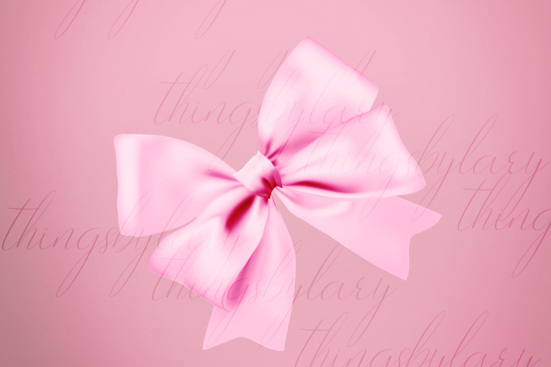 56-baby-pink-bows-and-ribbons-digital-images