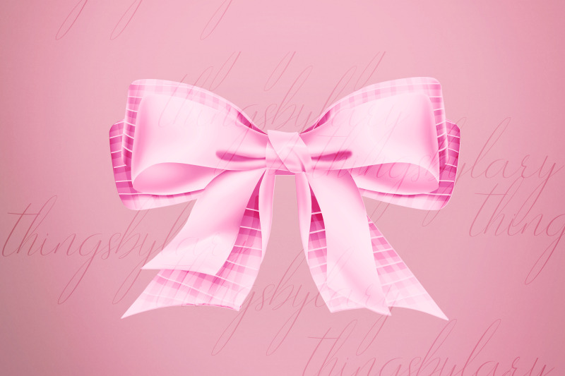 56-baby-pink-bows-and-ribbons-digital-images