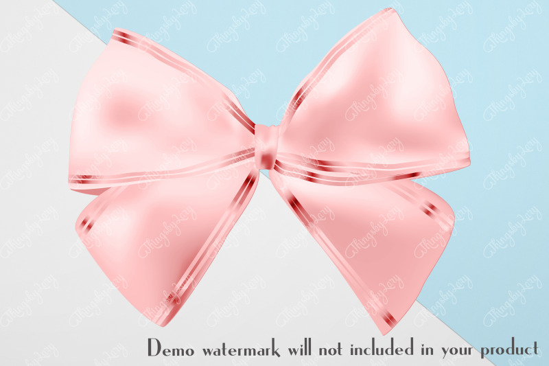 56-rosegold-satin-bows-and-ribbons-card-making-clip-arts-png