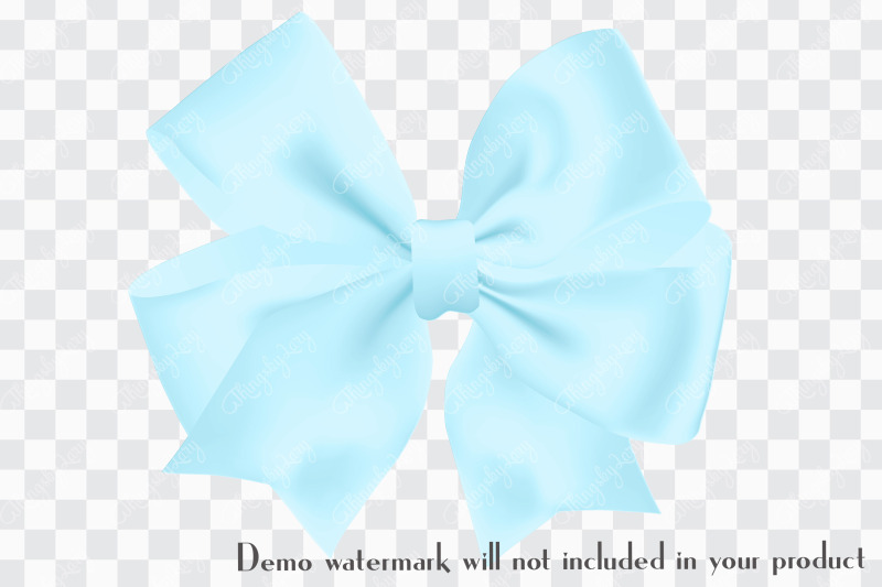 56-baby-blue-satin-bows-amp-ribbons-card-making-clip-arts-png