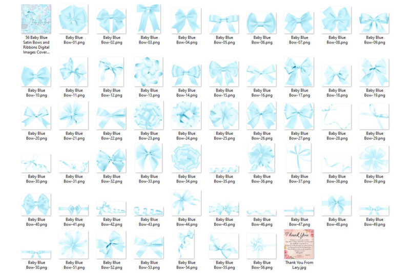 56-baby-blue-satin-bows-amp-ribbons-card-making-clip-arts-png