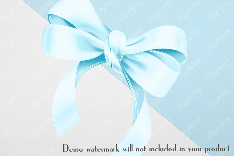 56-baby-blue-satin-bows-amp-ribbons-card-making-clip-arts-png