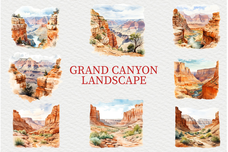 grand-canyon-watercolor-clipart