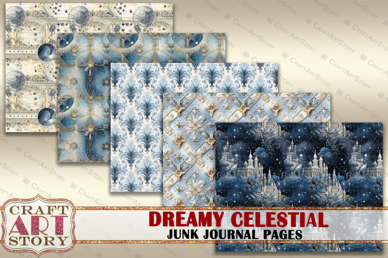 dreamy-celestial-junk-journal-pages-moon-scrapbook