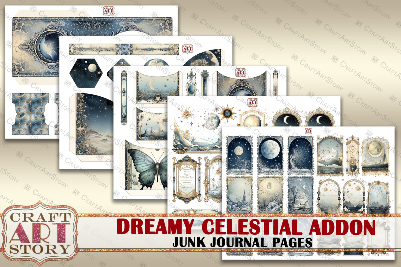 dreamy-celestial-junk-journal-pages-addon-moon-scrapbook