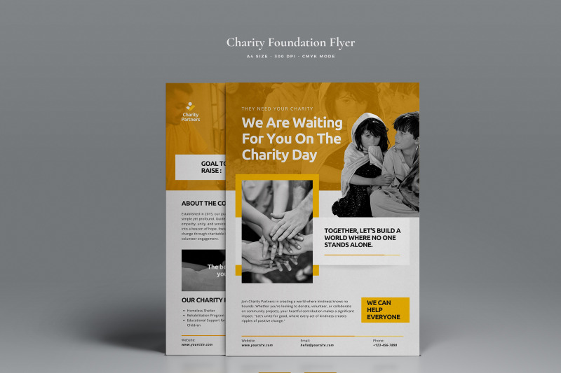 charity-donation-marketing-flyer