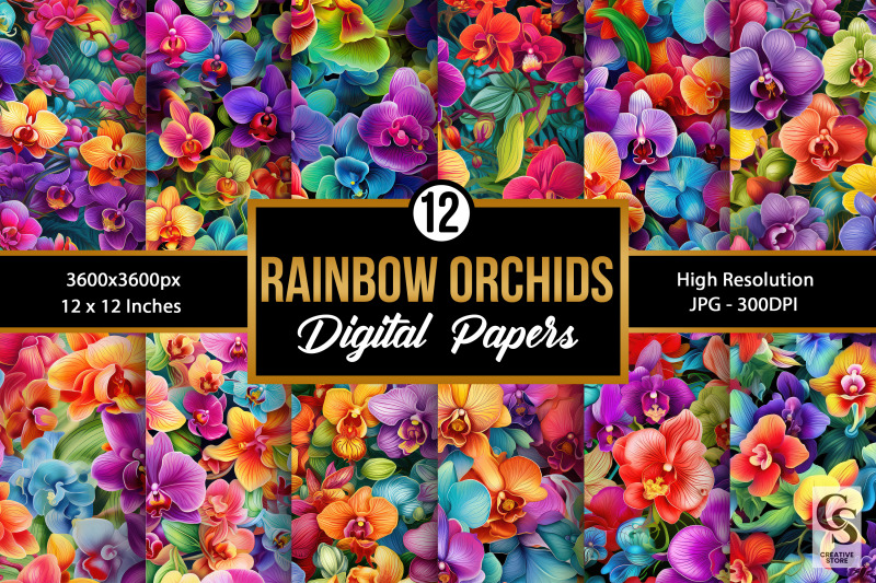 rainbow-orchid-flowers-seamless-patterns
