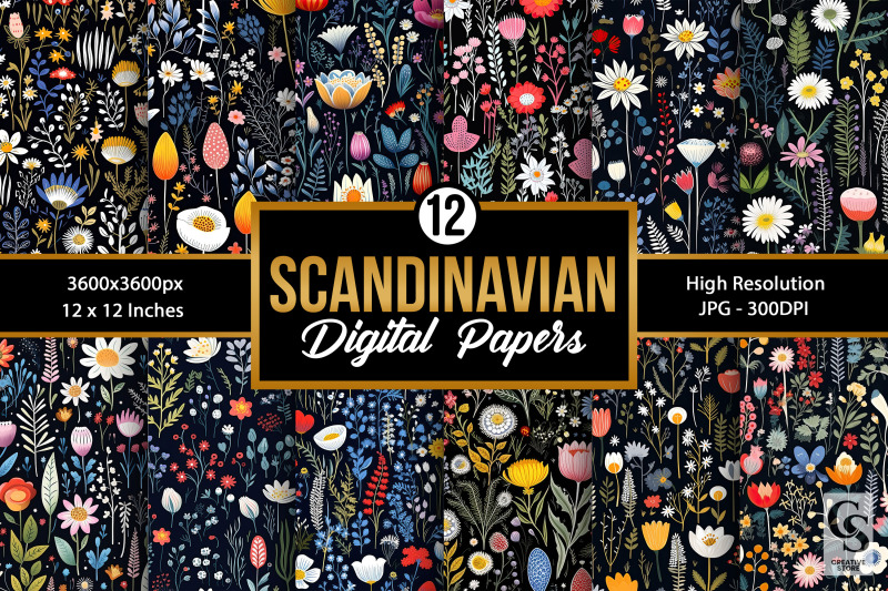 scandinavian-wildflowers-digital-papers