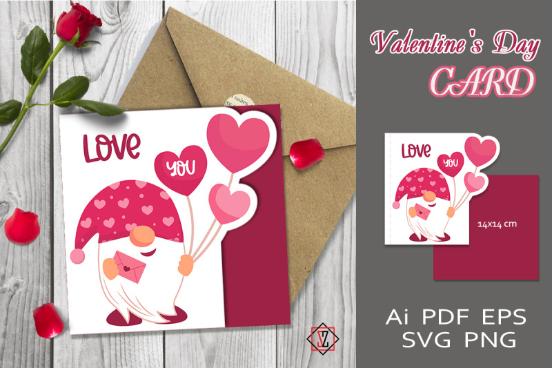 valentine-039-s-day-postcard-with-a-gnome