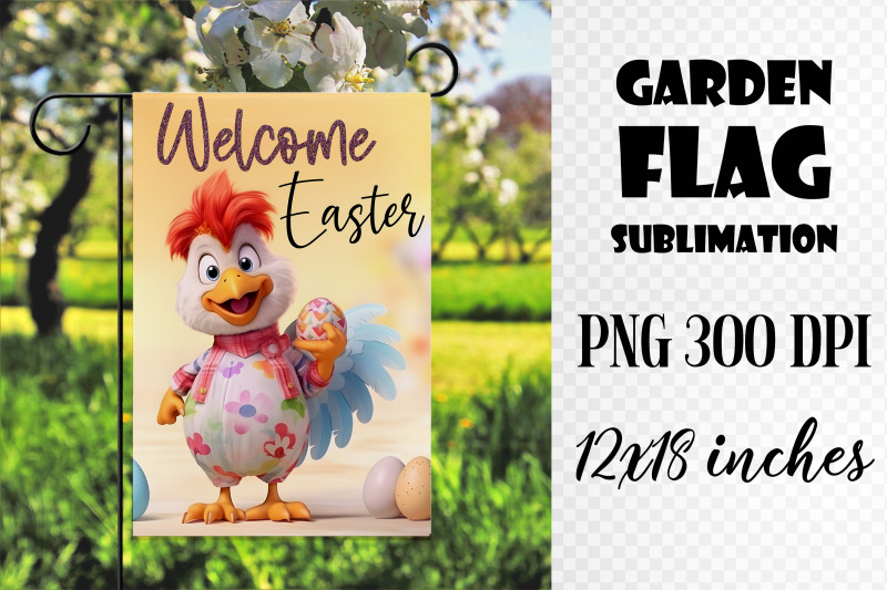 easter-garden-flag-sublimation-png