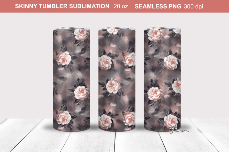 white-roses-tumbler-wrap-floral-tumbler-sublimation