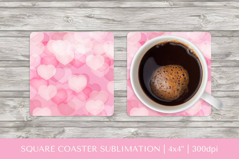valentines-square-coaster-sublimation-pink-hearts-coaster