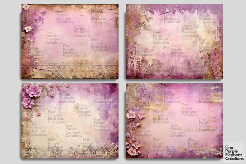 vintage-tattered-purple-lace-digital-junk-journal-double-pages-paper