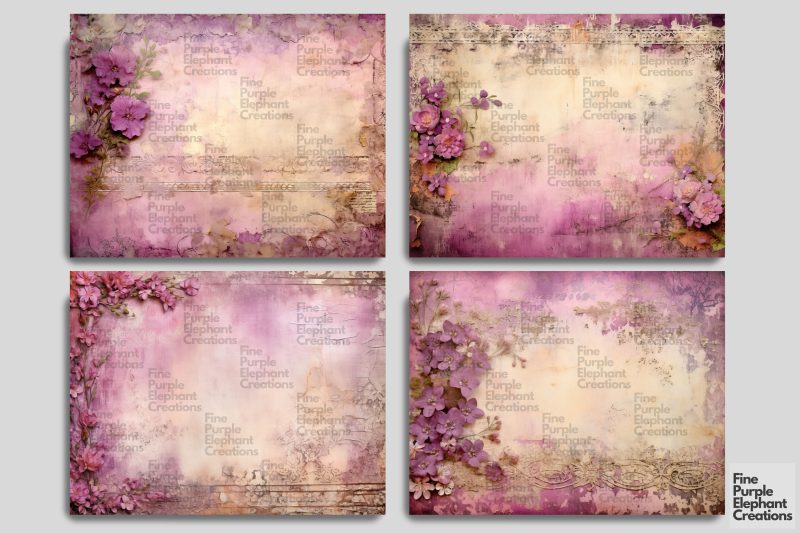 vintage-tattered-purple-lace-digital-junk-journal-double-pages-paper