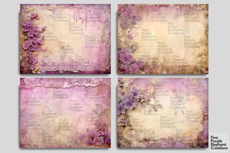 vintage-tattered-purple-lace-digital-junk-journal-double-pages-paper