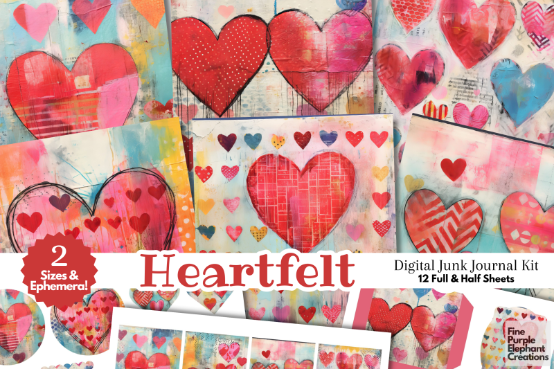 fun-valentine-hearts-digital-junk-journal-kit-half-pages-whimsical